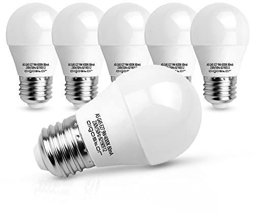 Aigostar - Bombilla LED E27 9W (Equivalente a 62W), Blanco Natural 4000K, 840 Lúmenes, CRI> 80, Ahorro de Energía, No Regulable - 5 Unidades