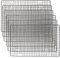 MIVIDE 6Pack 41x25CM Cooling Rack, Black Non Stick Coated Wire Cooling Racks for Baking, Cake Cooling Tray Cooling Baking Racks Set for Baking, Cake Cooling, Roasting Rack