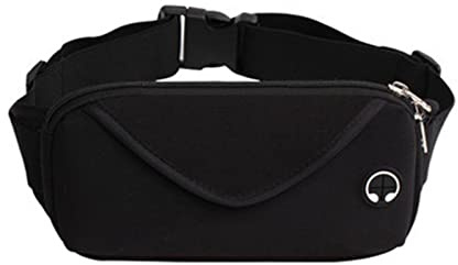 Sac Banane, Sac Banane en Néoprène Imperméable Multifonctionnel Réglable Portable Sport Taille Sac pour Femmes Hommes pour Voyage Course à Pied Cyclisme