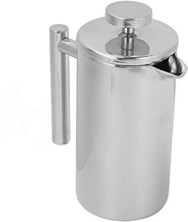 Pr Pot L Stahl Doppelschicht Tragbare Pr Kaffeemaschine für Zuhause Outdoor Cam Travel 350 Ml für den Heimgebrauch, Multifunktionales Zubehör (800 ml)