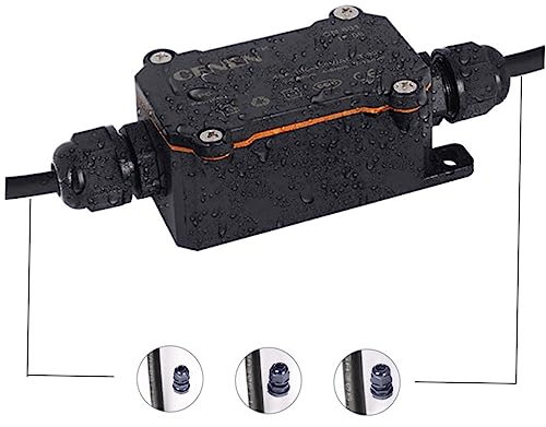 Angoily Junction Box for Garden Light Outdoor Cable Wire Connector Way Junction Box Thread Diameter for Low High Voltage Use