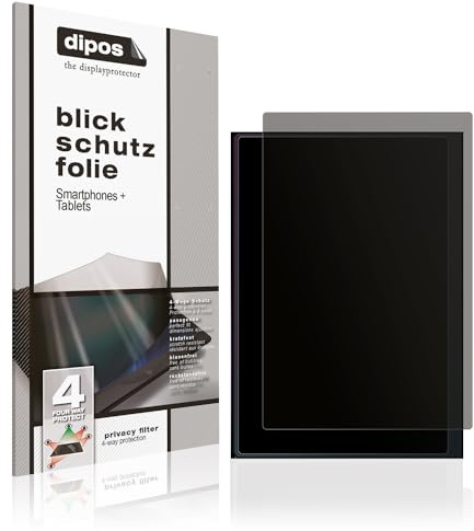 dipos I Blickschutzfolie kompatibel mit Denon Prime 4 Display-Schutzfolie matt mit 4-Wege Sichtschutz-Effekt