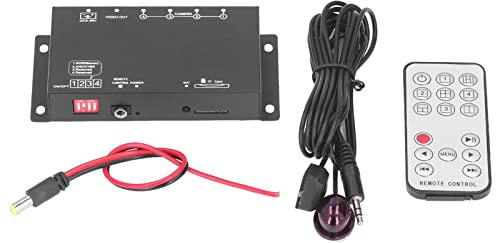 KIMISS Videoregistratore Digitale Mobile, DVR Mobile per Auto a 4 Canali Mini MDVR 1080P Videoregistratore per Autobus Scolastici Camion Cisterna Veicoli di Ingegneria (ABS,