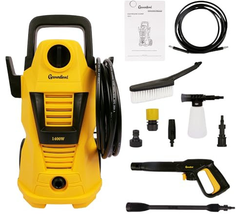 Powerful Electric 1400W Pressure Washer With Car Kit