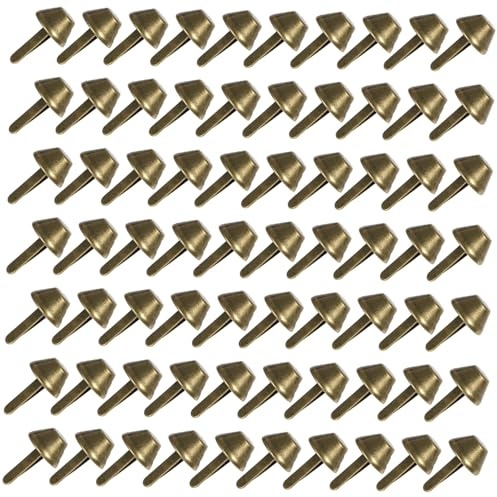 TEHAUX 100 Piezas Tachuelas Para Bolsos Tipo Cubo 0.62X0.39X0.39In Accesorios De Costura Para Reparación Y Diy Artesanía De Cuero Pies De Bolsa