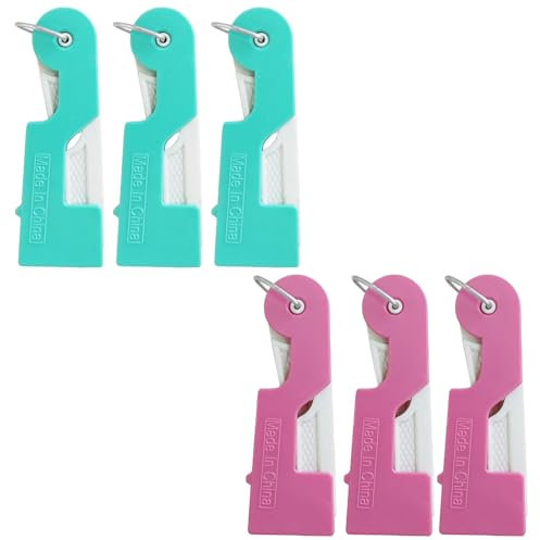 Kunststoff-Nadeleinfädler, automatischer Nadeleinfädler, Nähnadeleinfädler für Nähmaschine, Nadeleinfädler und Nadeleinfädler, Handnähen, zufällige Farbauswahl, 6 Stück