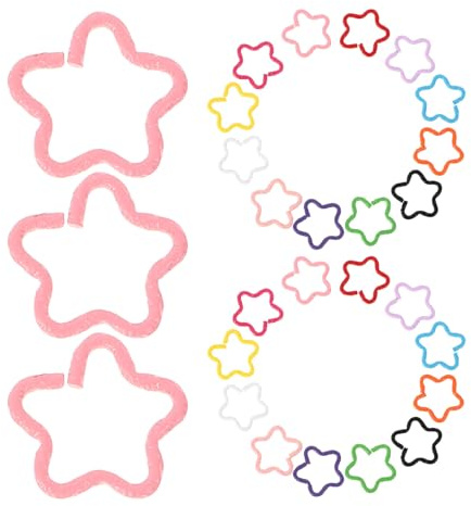 KAILIKETIY 50pièces Barrettes à Étoile Colorées Lot De Accessoires Capillaires Métal Pour Femmes Et Filles Décoration Élégante Pour Cheveux Idéales Pour Performances Et Événements