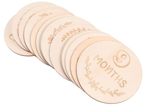 Sewroro 14Pièces Cartes Mensuelles pour Accessoires Photo Jalons Significatifs pour Fête de Naturel et Durable