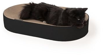 LucyBalu® Scratchbed Klössäng för katt i kartong I Svart