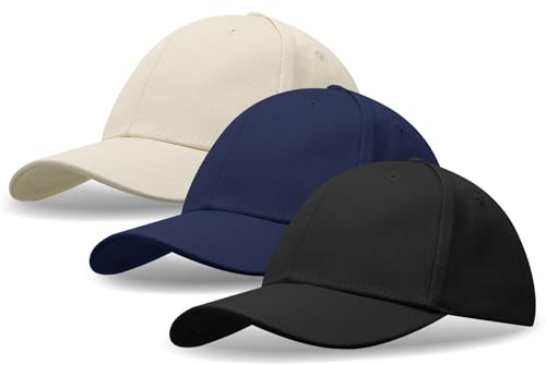 kodinsiivous 3 Stück Baseball Cap für Junge Mädchen Snapback Cap