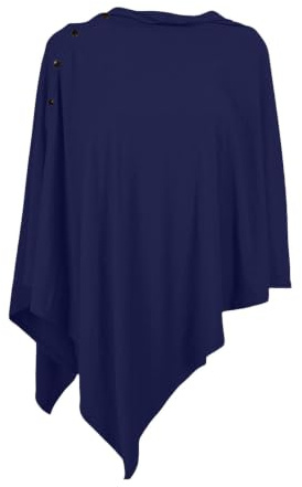 Women Button Multiway Ponchos Nursing Cover for Baby Breastfeeding Viscose Knitted Poncho Shawl Cashmere Feel Wrap Scarf Nursing Shawl Breastfeeding Super Soft Comfortable Cover for Mum