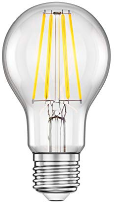 ledscom.de E27 LED Leuchtmittel, A60, weiß (4000 K), 7,3 W, 1020lm, 3-Stufen-Dimmer