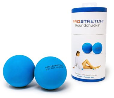 ProStretch Round Chucks, Soft Massage Balls for Myofascial Release, Plantar Fasciitis, and Full Body Deep Tissue Relief, Set of 2