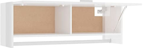 Wakects Armario compacto, armario de aglomerado para lavandería para casa para cocina