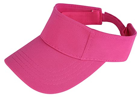 LONTG Kids Sun Visor Cap Toddler Adjustable Baseball Cap Wide Brim Sun Protection Hat Children Summer Beach Cap Sports Leisure Cap Outdoor Travel Cotton Sun Hat for Boys Girls 1-8 Years Old Rose Red