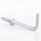 Small 25mm Zinc Dresser Hooks Screw in Dresser Hooks Cup Hook L Shape Hanging Hanger Cup Hangers L Screw Hooks for Hanging Party Celebration Light Strings Pack of 10.