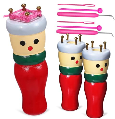 DIYEAH 1 Set französisches Strickwerkzeug, Strickwebstuhl-Bastelset, Holzstrickset, Spulen-Strickset, DIY-Armband-Strickwerkzeug