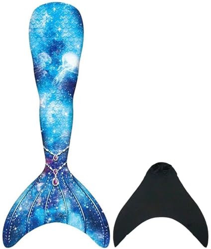 shepretty Meerjungfrauenflosse Mädchen, Mehrfarbig Badeanzug für Damen und Kind, daheijcka15, L