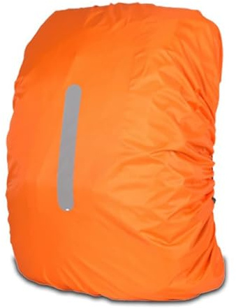 MINICIRCLES Housse de Sac à Dos étanche imperméable et Anti-poussière, Housse de Protection réfléchissante pour Sac de 20L à 45L - pour randonnée Camping Cyclisme et Escalade (Orange, 20L)