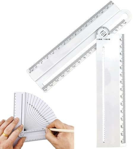 Outil de mesure d'angle, règle d'angle multifonction, rapporteur d'angle multifonctionnel, règle de dessin d'angle, outil précis pour travaux manuels