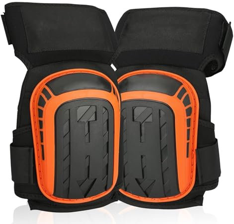 Enmayode Knee Pads Work for Men - Heavy Duty Gardening Knee Pads with Comfortable Gel and Thick Foam Cushion,Adjustable Non-Slip Straps,Protective Kneepads for Construction,Flooring,and Cleaning