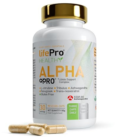 Tribulus Terrestris 90% Saponine Alpha Pro Formula 5 in 1 con Ashwagandha KSM 66 Fieno Greco L-Citrullina e Resveratrolo Supporto Naturale a Energia Quotidiana