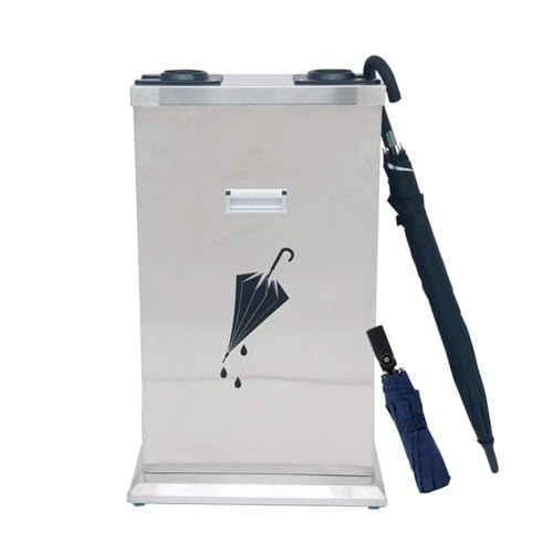 Dispensador automático de bolsas para paraguas, soporte de doble agujero para paraguas largos y cortos, ideal para hoteles, bancos, aeropuertos y entradas de negocios