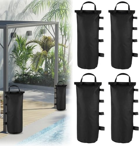 4 Piezas Bolsa de Arena Gazebo,Bolsa de Arena para Carpa Oxford 800D, para Carpa de JardíN Carpa y Sombrilla