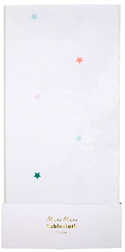 Meri Meri Rainbow Star Paper Tablecloth (Pack of 1)