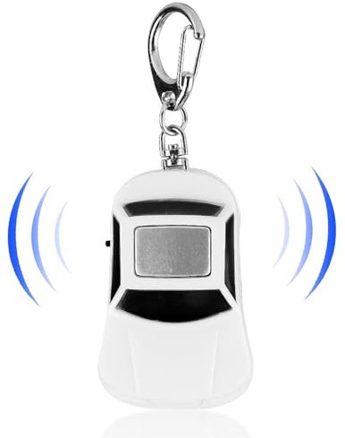 Whistle Key Finder, Anti-Lost Keychain Tracker Device, LED Anti-Lost Key Finder, Car-Shape LED Anti-Lost Key Finder Find Locator Keychain with Whistle Beep Sound Control