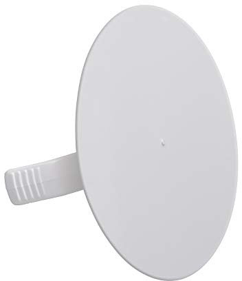 4 Stück - Federdeckel | Blindabdeckung | Abdeckung von Schalterdosen 72 mm rund weiß