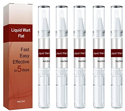 Rimozione della verruca di azoto liquido, facile e veloce, efficace in 5 giorni, rimozione laser per la salute naturale, 12 ore di talpa genitale verruca piede mais calli Remover 3 ml (5 pezzi)