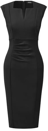 Allegra K Women's Sheath Dress Pencil Work Sleeveless Professional Office Dresses