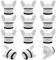 HLIWS BSP 3/4 Plumbing Fittings Cap-12 Pcs Butterfly Handle Hex Male Blanking Plug Tube End Cap,for Washing Machine Dishwasher Taps Tool Plumbing
