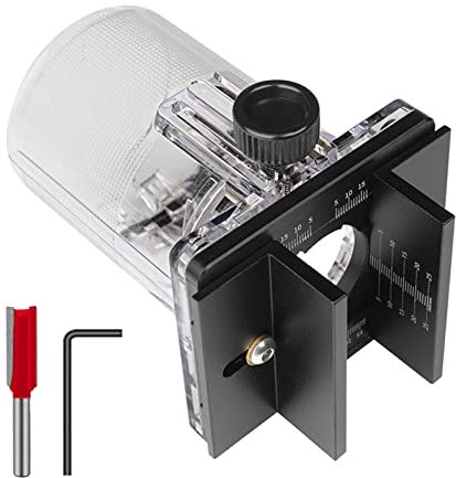 Localisateur de rainurage pour défonceuse à bois, 2 en 1 réglable de haute précision, accessoires de fixation pour machine à rainurer de 65 mm