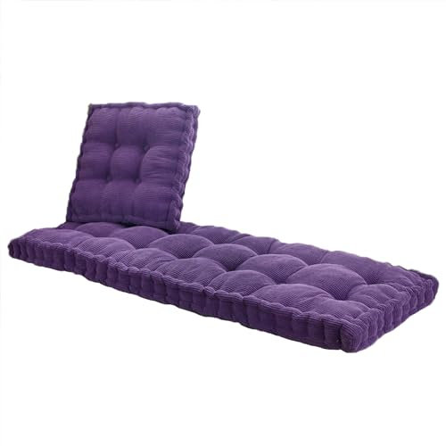 XIEMINLE Bankkissen, 2- und 3-Sitzer für den Innenbereich, 10 cm dickes Sitzkissen, Bankpolster für Zuhause, Esszimmer, Erkerfenster, rechteckiges Sitzkissen, Stuhlkissen, Sofakissen, Violett