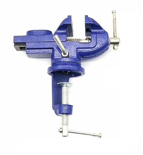 Morsa Da Banco Con Base Girevole Apertura Massima 60mm Fissaggio A Morsetto