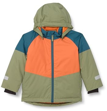 Playshoes Schnee-jacke Color Block Unisex Kinder Schneejacke, Color Block Petrol, 152