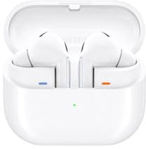 Samsung Galaxy Buds3 Pro Auricolari in-ear True Wireless, Cuffie ergonomiche con luce LED, Cancellazione attiva del rumore, Audio Hi-Fi, Batteria a lunga durata, IP57, White 2024 [Versione Italiana]