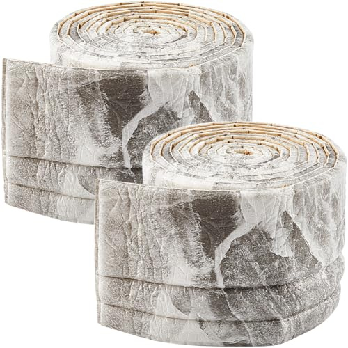 GORGECFAFT 2 Rollo de Moldura de Corona de 2.3mx10cm Despegable Y Adhesiva Color Gris Claro Borde de Pared 3D Espuma Flexible Borde de Papel Tapiz Borde de Espejo Marco Líneas Base de Pared Techo