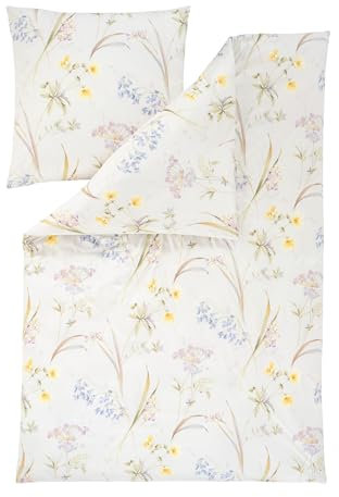 ESTELLA Mako Interlock Jersey Bettwäsche Larissa 135x200 + 80x80 cm Fb. Gelb