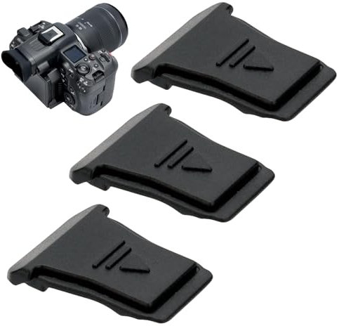 3 Piezas Tapa de Zapata, Funda de Zapata para Canon EOS R3 R5II R5C R6II R7 R8 R10 R50, Protección Contra Polvo y Suciedad, Compatible con Flash Integrado, Sustituye Canon ER-SC2