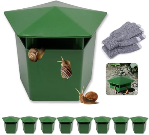 8 Unidades Trampa para Caracoles,Anti Caracoles y babosas,Respetuoso con el Medio Ambiente para atrapar babosas, Fácil y Reutilizable,Protéger Les jardins et Les Cultures