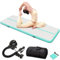 Fitby Airtrack 3m – Turnmat für Kinder & Erwachsene – Inkl. elektrische Pumpe, Gymnastikmatte, Yoga- & Fitnessmatte, aufblasbar, weiß/blau