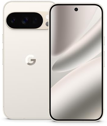Google Pixel 10 Pro - Unlocked Android Smartphone with Gemini, Triple Rear Camera System, 24+ Hour Battery and 6.3 Super Actua Display - Porcelain, 128GB