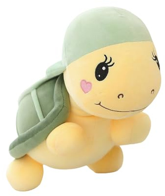 Sucritude Tortuga De Peluche, Adorable Peluche Almohada Tortuga Marina, Suave Muñeco Compañero Decoración Infantil para Niñas Bebé Hogar Coche