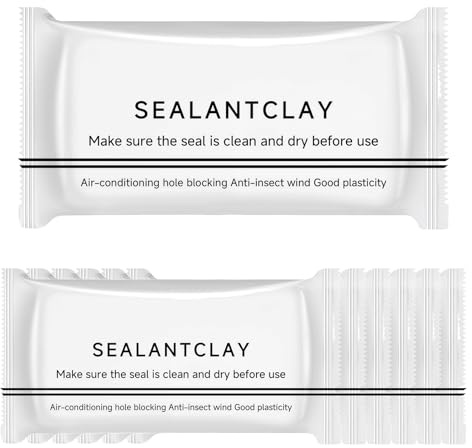 Waterproof Sealant Putty & Sealing Clay - 6 Pack White, Quick Duct Sealant Mastic and Mending Mud for Walls Holes, Gaps, Drainage Connections & Air Conditioning Openings