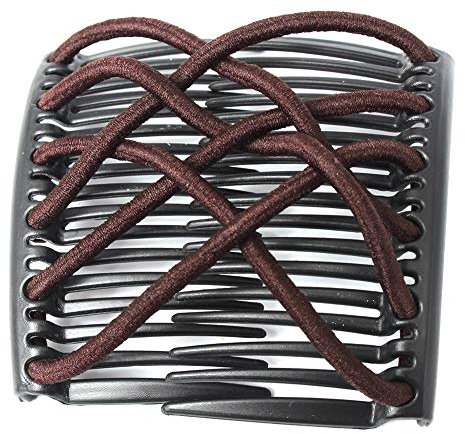 JUSTFOX - Pince à cheveux tendance africaine marron