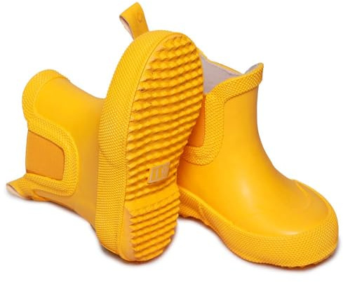 CeLaVi Basic Wellies Short, Unisex Kids’ Rain boat, yellow, 3 Child UK (EU)