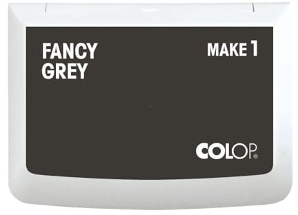 COLOP MAKE 1 tampone d'inchiostro, grigio fantasia, 50 x 90 mm, tampone d'inchiostro per timbri a mano tradizionali e timbri creativi